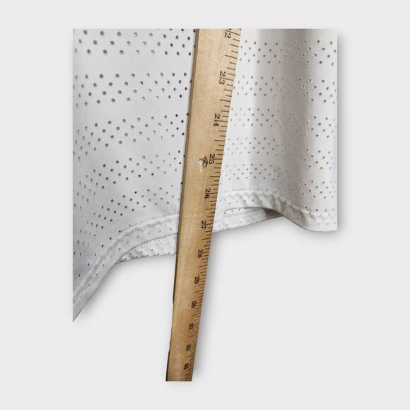 Zyia Active White Mesh Perforated Tank Top Workout Gym Women's Large - Picture 6 of 7